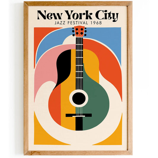 Colorful New York City Jazz Festival Poster