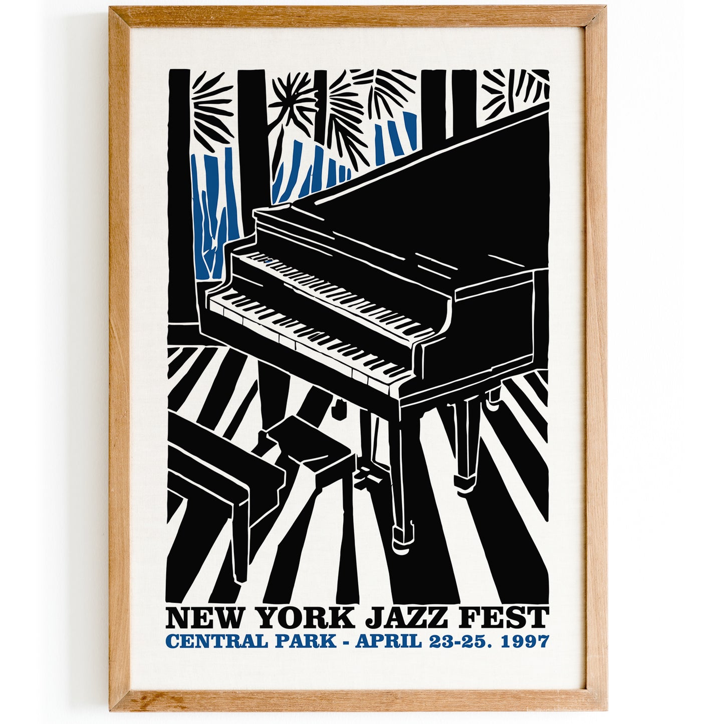 New York Jazz Festival Retro Poster