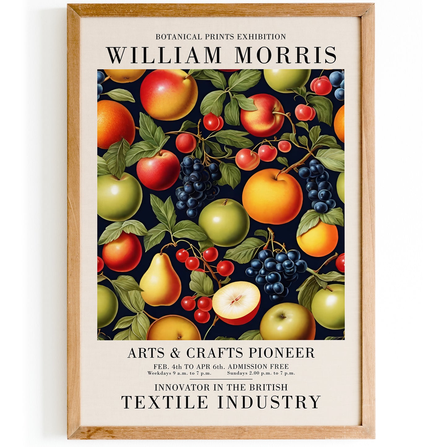 Vintage Fruit William Morris Poster