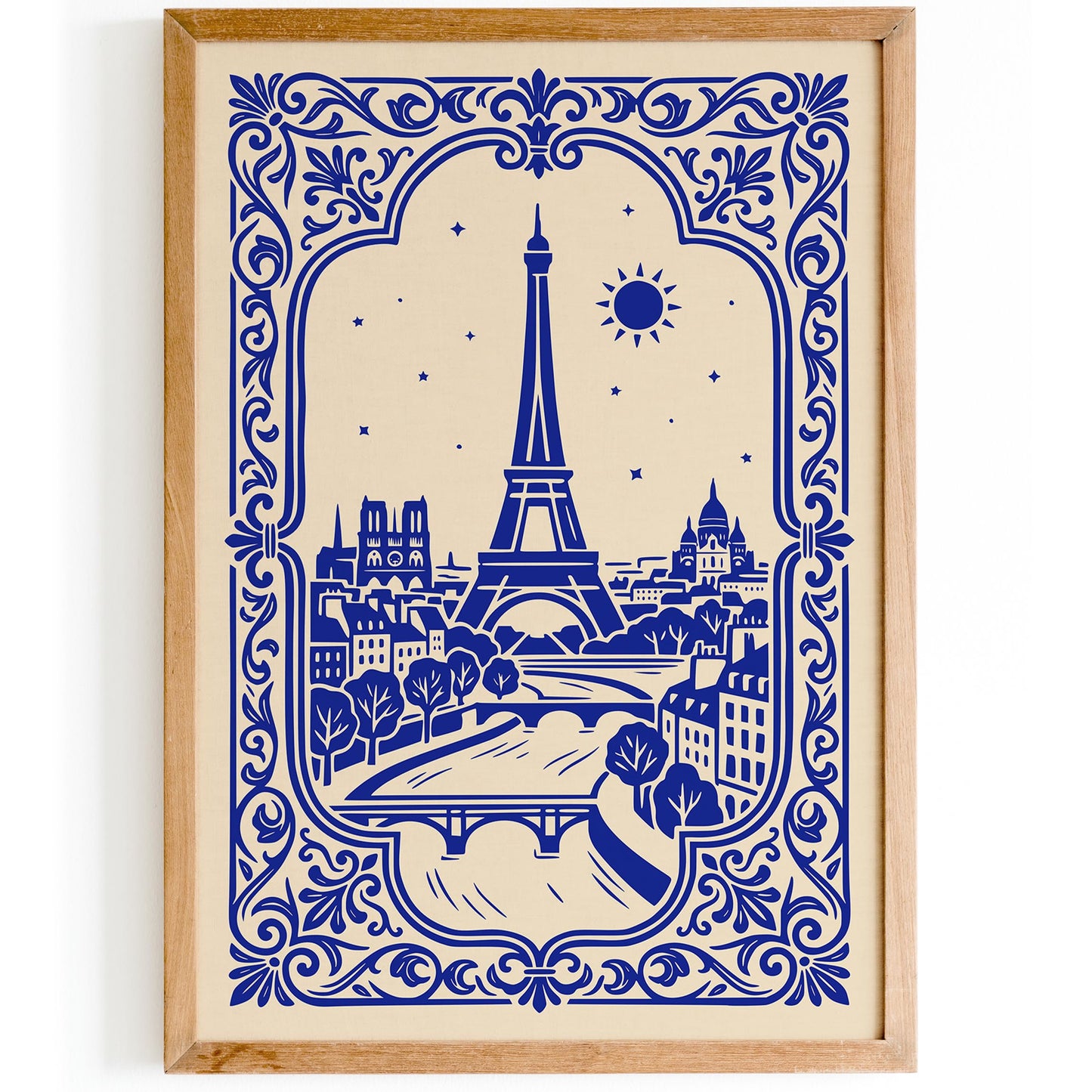 Paris Cityscape Wall Art Print 2026
