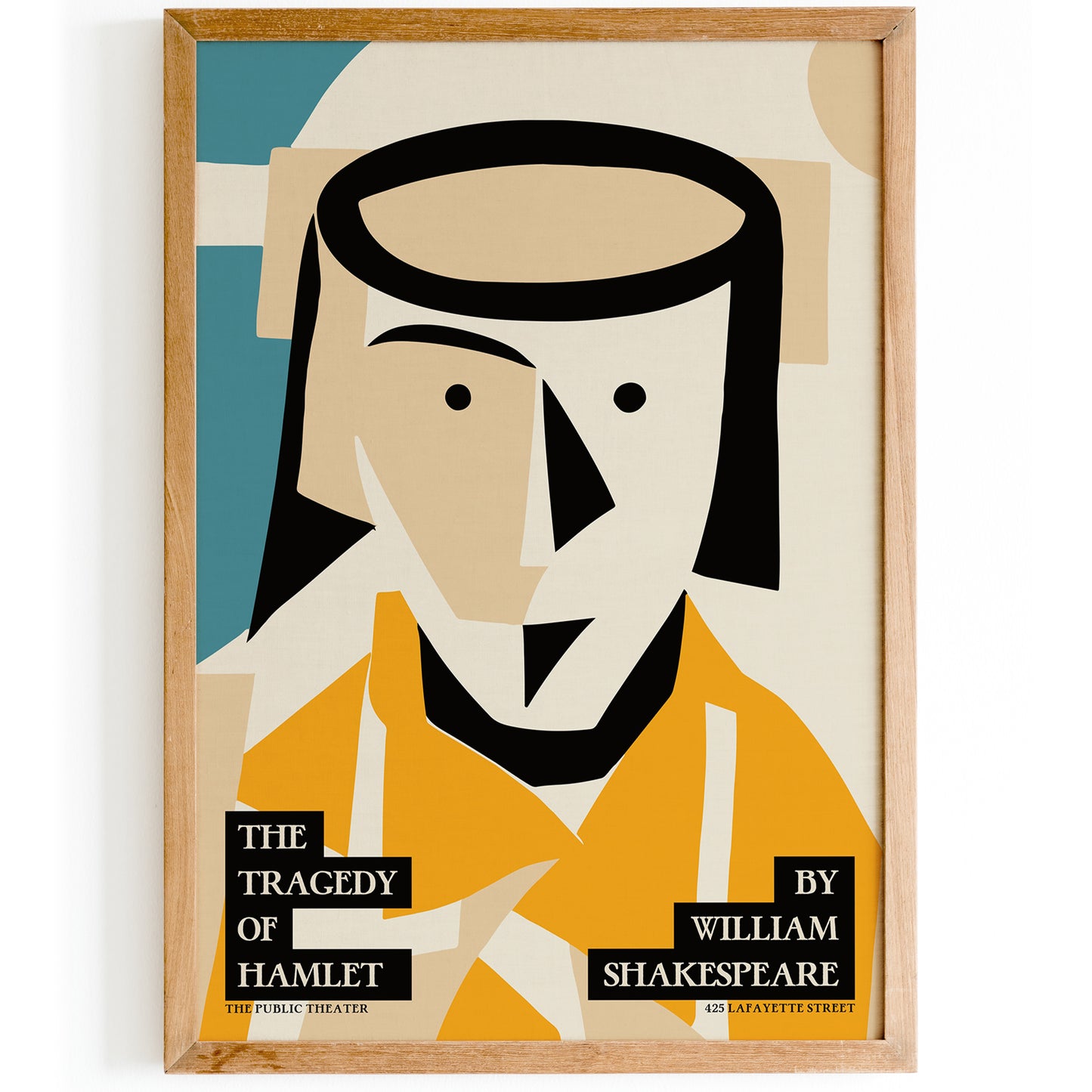 HAMLET William Shakespeare Retro Theater Poster