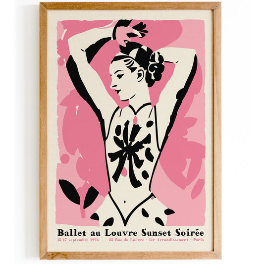 French Ballet 1993 Ballerina Poster