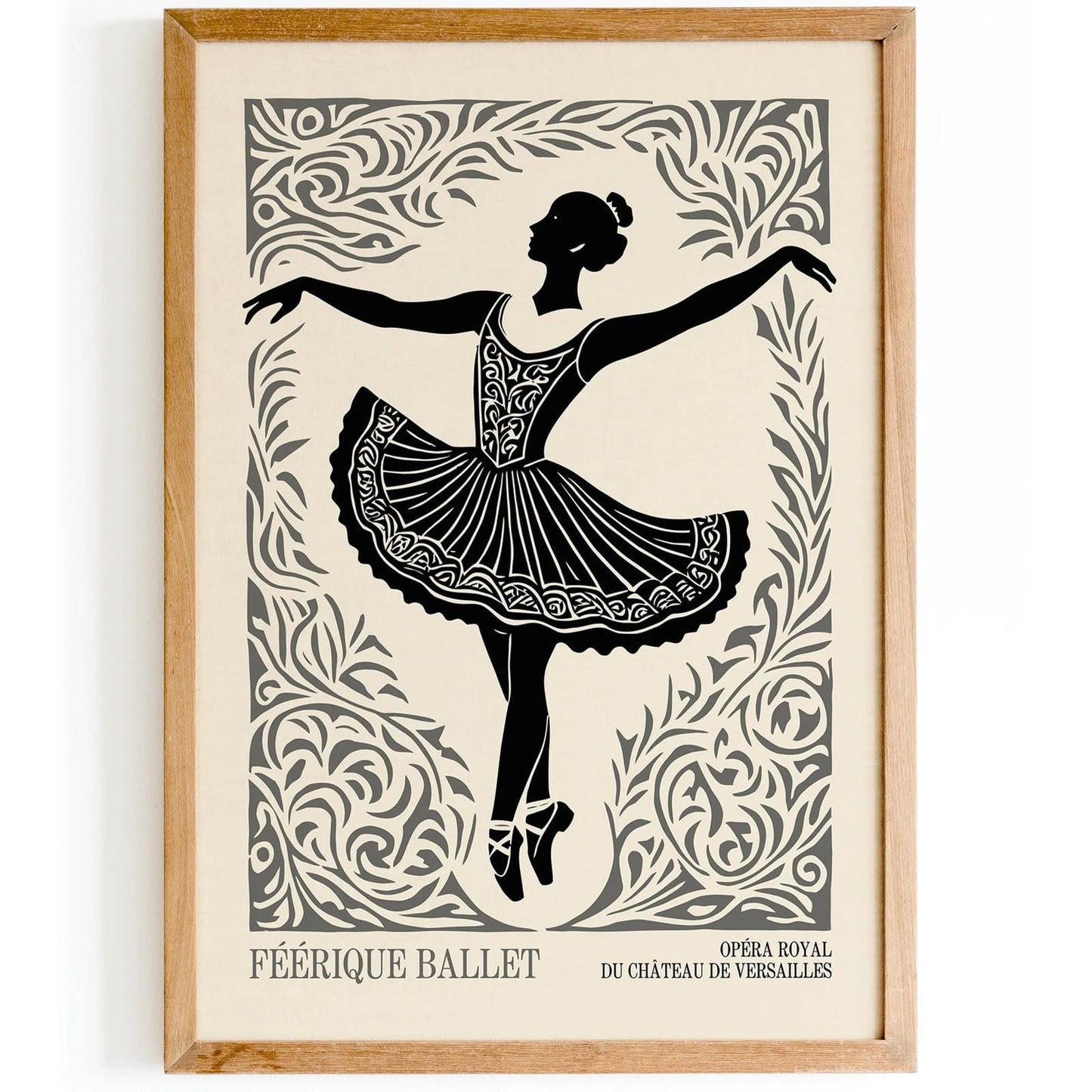 Retro French Ballerina Wall Art
