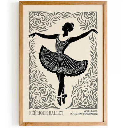 Retro French Ballerina Wall Art