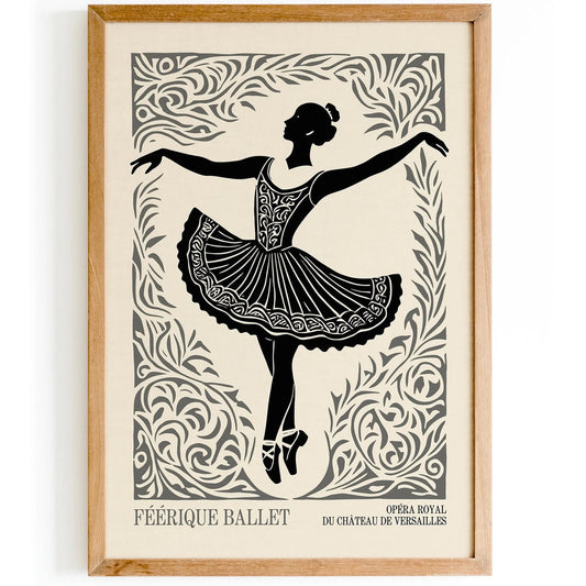 Retro French Ballerina Wall Art