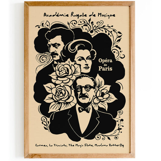Opéra de Paris Vintage Poster – Classic French Wall Décor