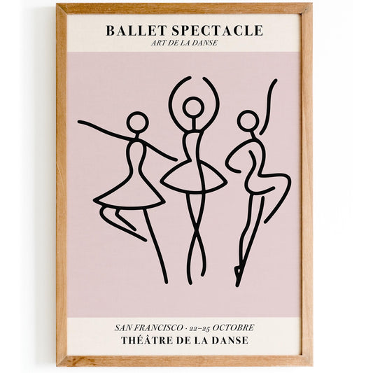 Ballet Spectacle Poster Dance Music Print