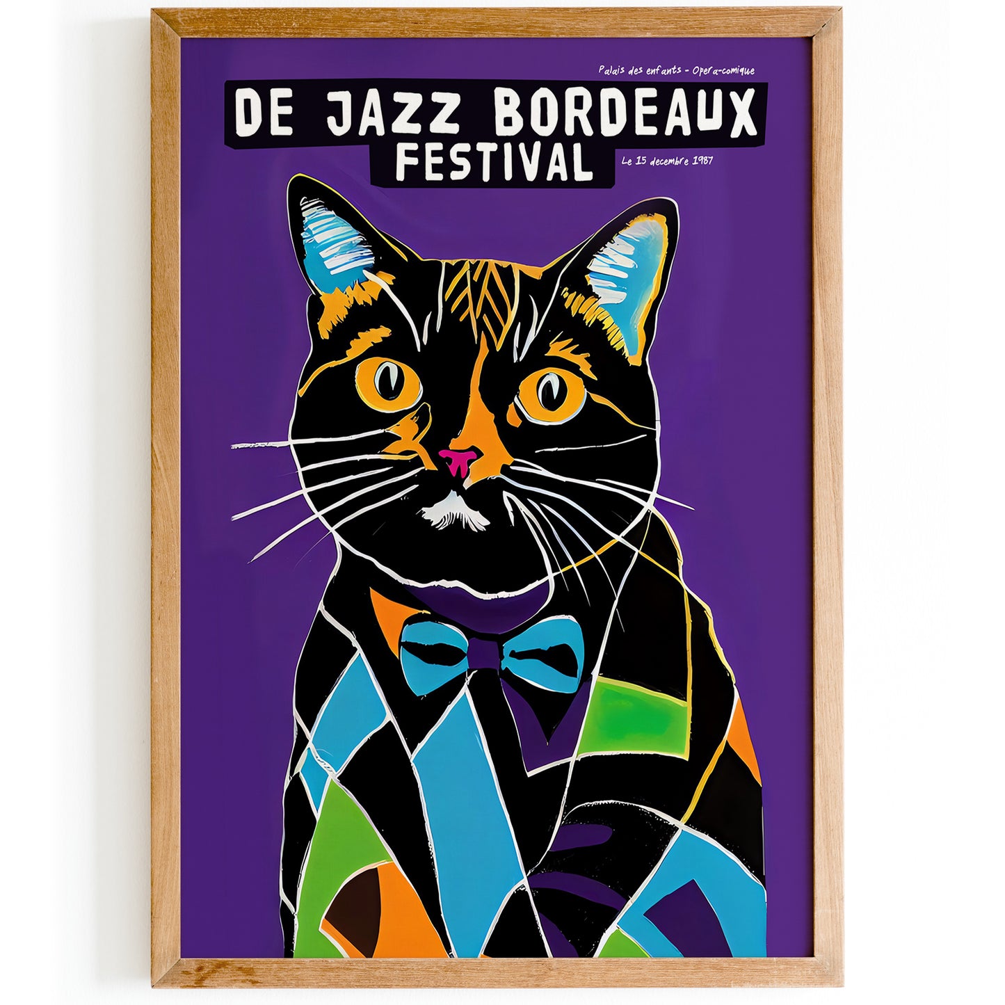 1987 De Jazz Bordeaux French Festival Poster