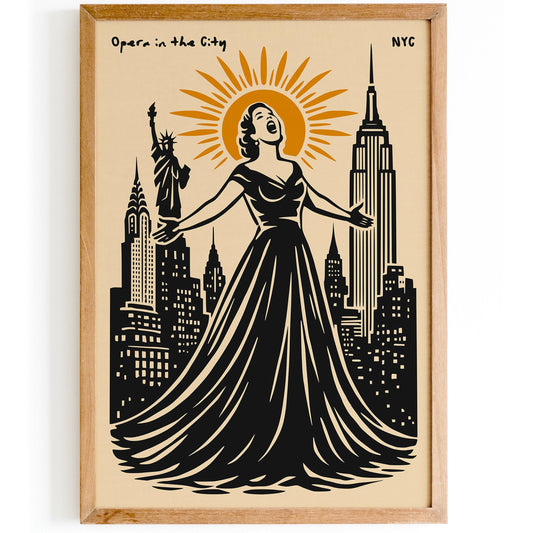 Opera in the City - Music Poster