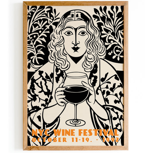 New York City Wine Festival Woman Art Print