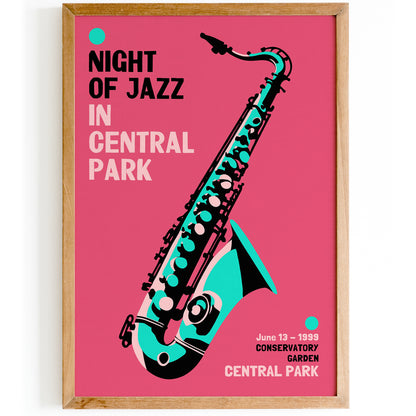 Central Park Jazz Festival 1999 Poster