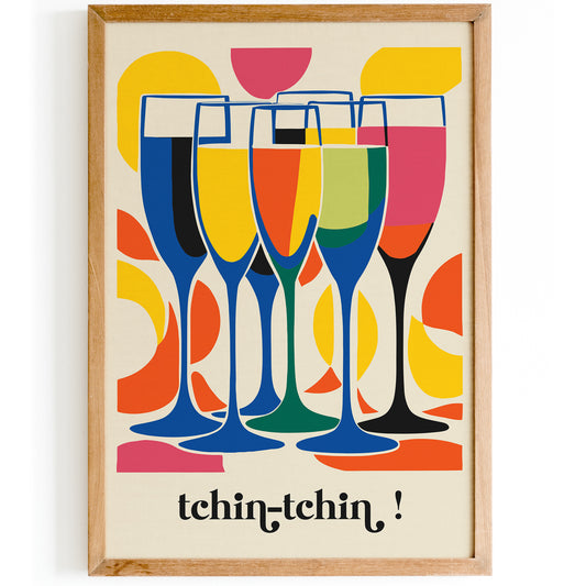 Tchin Tchin Champagne Kitchen Wall Art