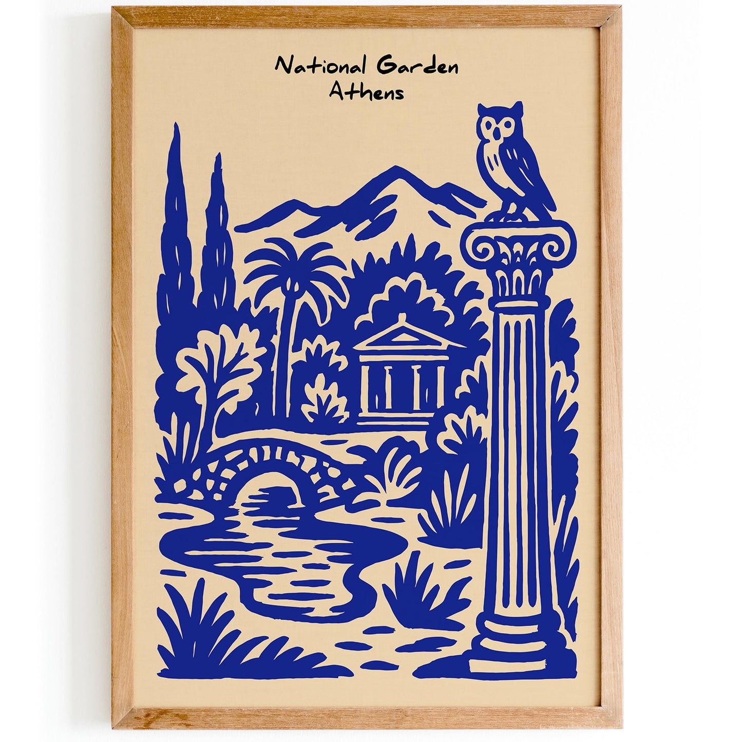 National Garden Athens Poster - Greece Travel Wall Art