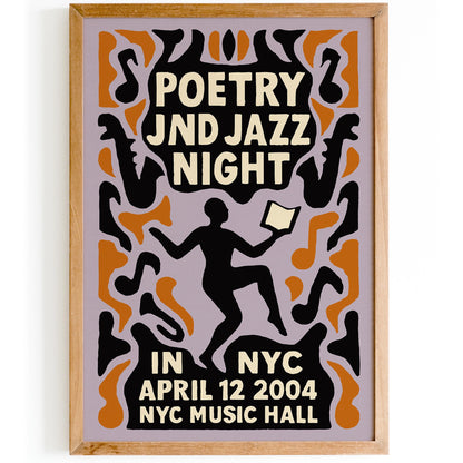 Poetry and Jazz Night Poster