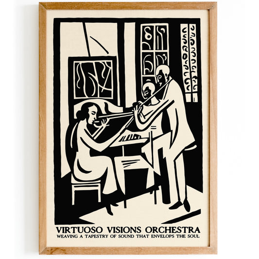 Vintage Orchestra Poster Print