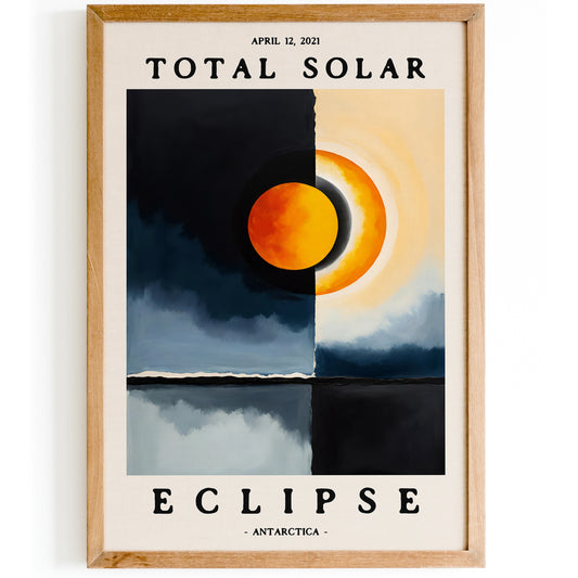 Total Solar Eclipse, Painting Wall Art 2024