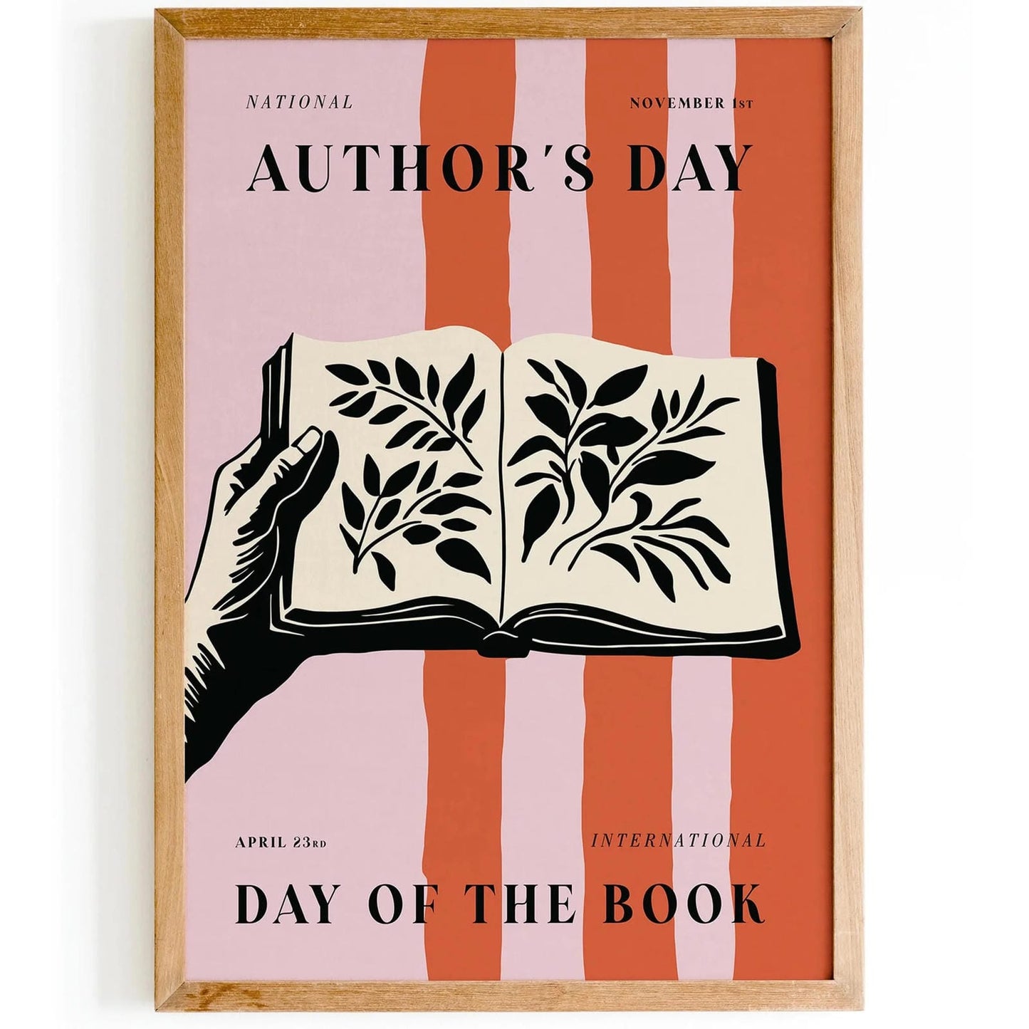 Book Day Poster - Literary Wall Art for Book Lovers
