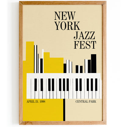 New York Jazz Fest 1998 Wall Art Poster