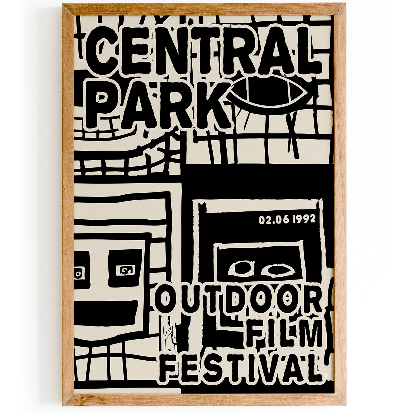 Central Park Film Festival B&W Poster