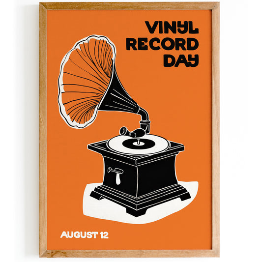 Vinyl Record Day - Orange Poster
