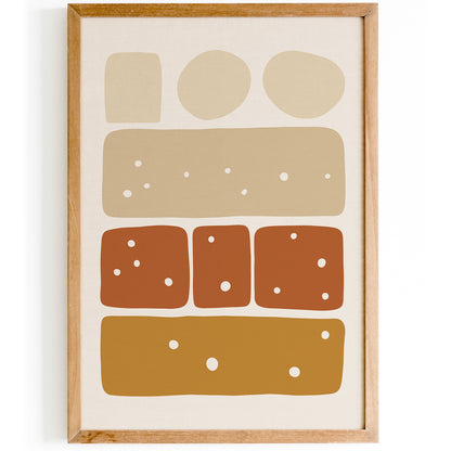 Boho Aesthetic Blocks Poster