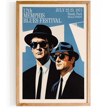 Memphis Blues Festival 1971 Poster