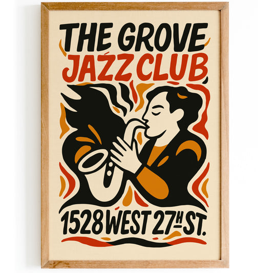 The Grove Jazz Club 1528 West 27th St Poster