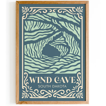 Wind Cave South Dakota Poster