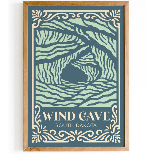 Wind Cave South Dakota Poster