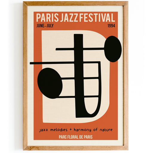 Paris Jazz Festival Music Poster