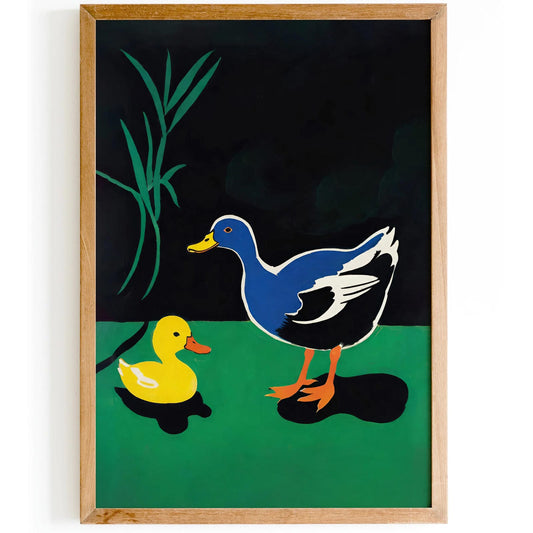Quirky Ducks Wall Art Poster