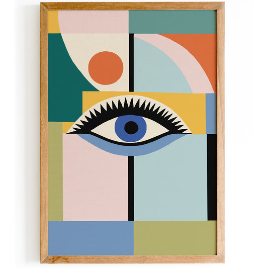 Mid Century Modern Eye Art Print