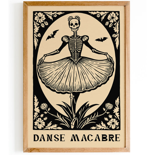 Danse Macabre Gothic Ballerina Poster
