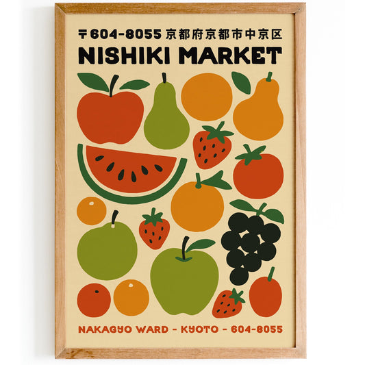 Nishiki Market Fruit Poster