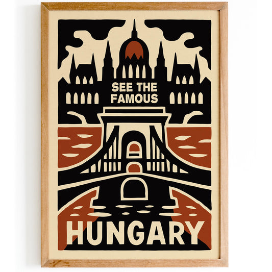 Hungary Travel Poster Print