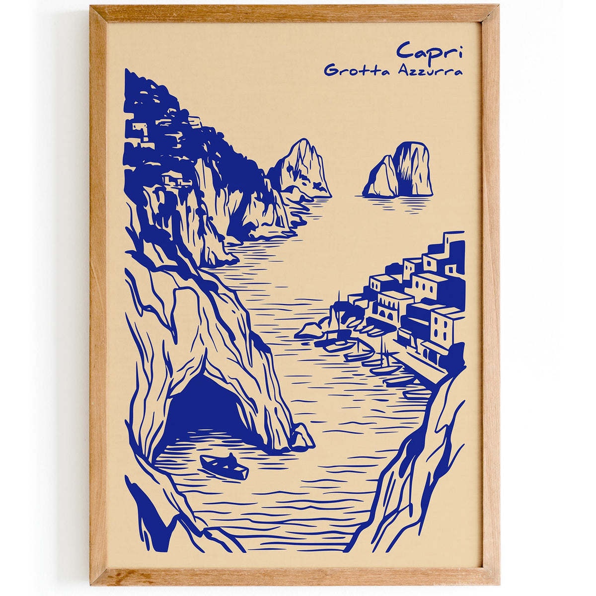 Capri Blue Grotto Travel Poster