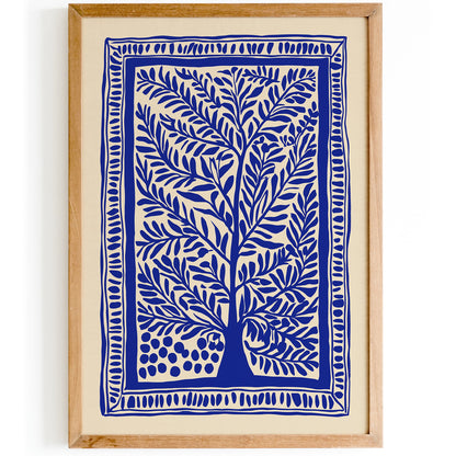 Blue Indigo Tree - Nature Wall Art Print