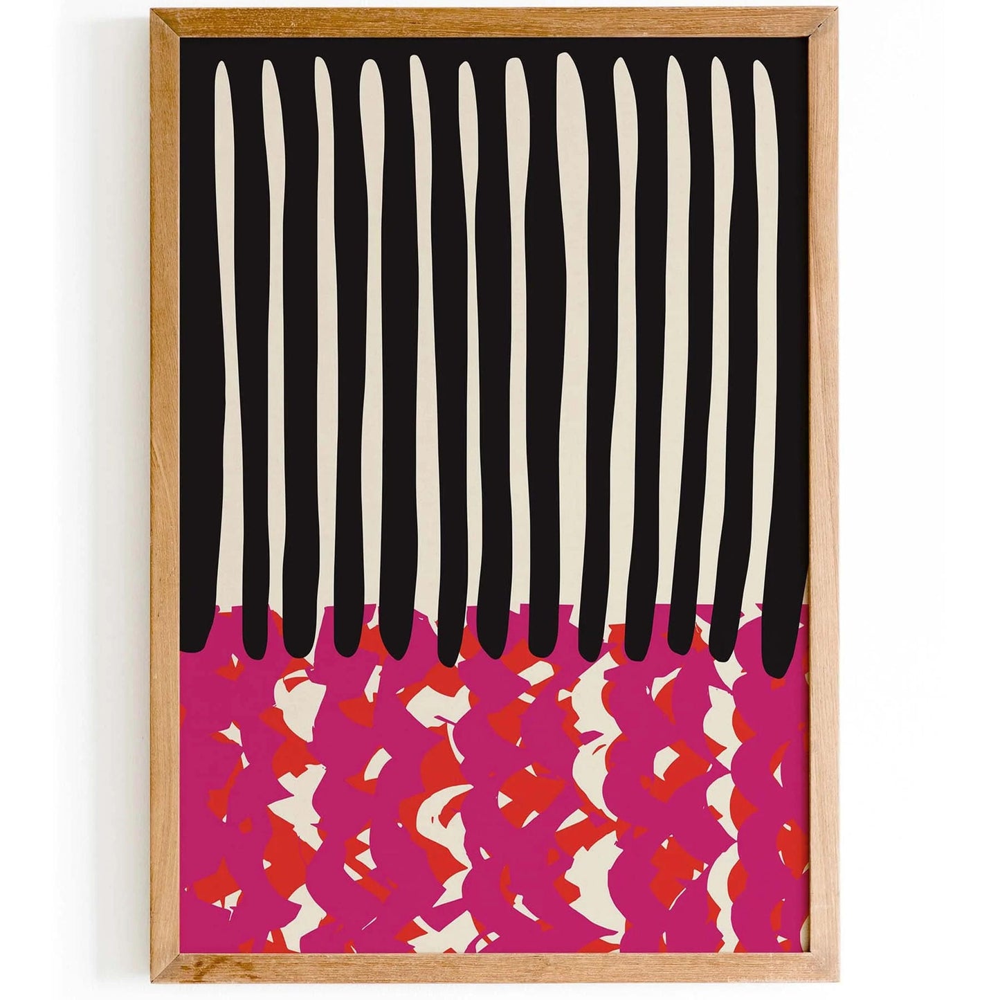 Bold Abstract Drip and Red Poster