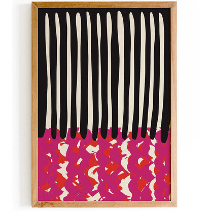 Bold Abstract Drip and Red Poster