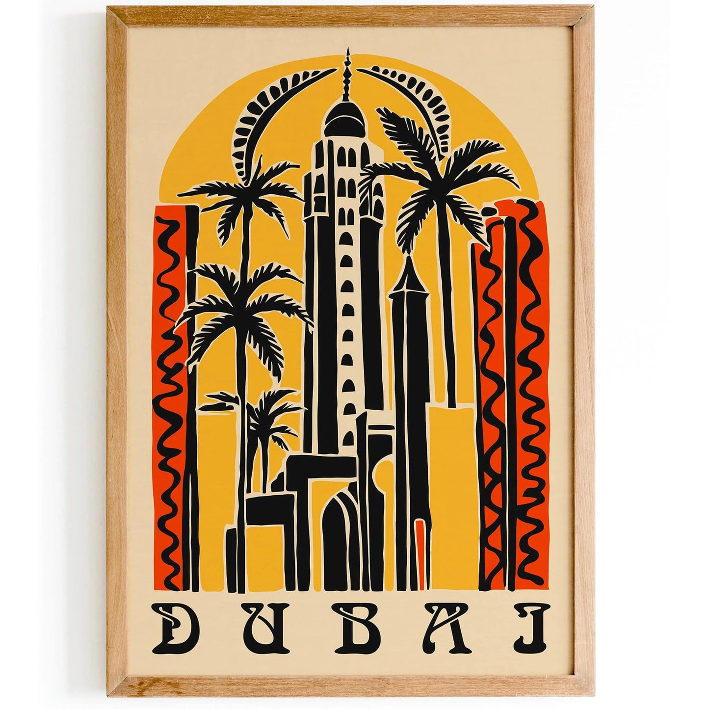 Dubai Eclectic Travel Poster