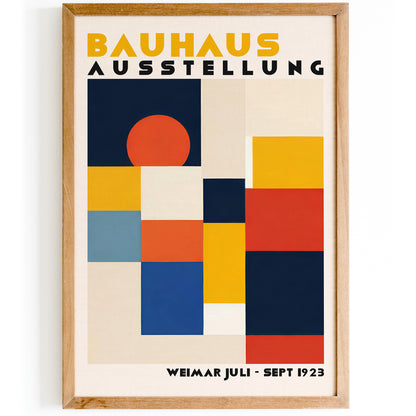 Bauhaus Retro Exhibition Poster