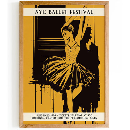 NYC Ballet Festival Vintage Poster
