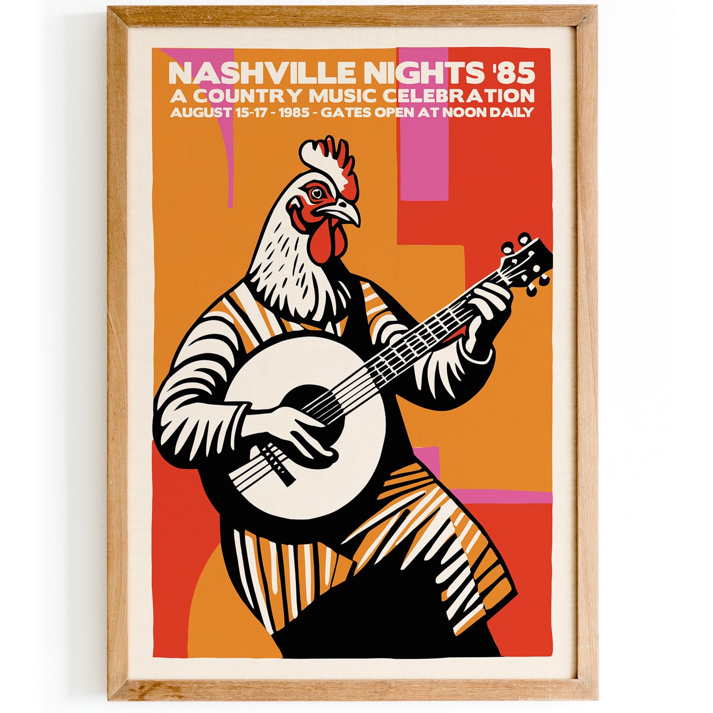 Nashville Nights 1985 Country Poster