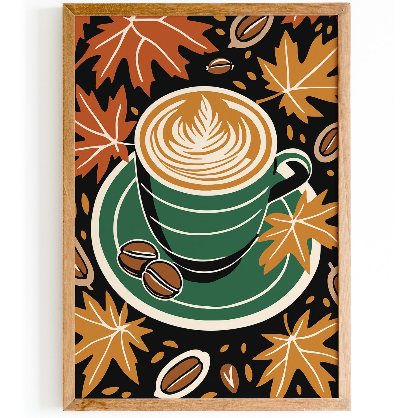 Fall Coffee Kitchen Art Print 2025