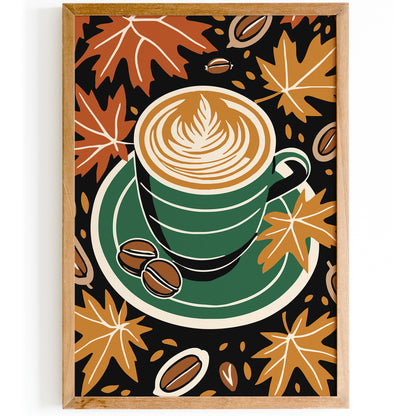 Fall Coffee Kitchen Art Print 2025