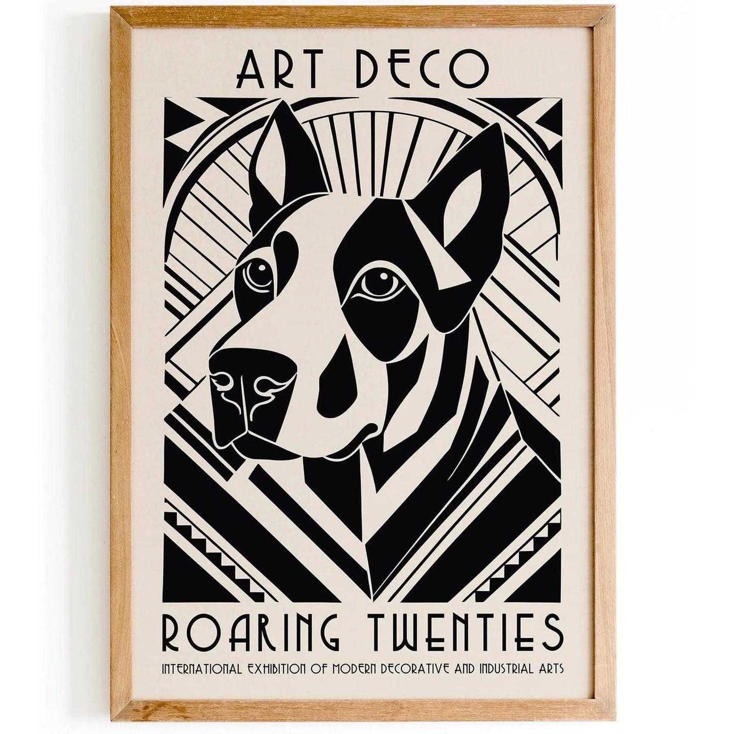 Art Deco Dog Poster – Roaring Twenties Style Wall Art