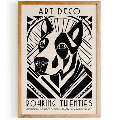 Art Deco Dog Poster – Roaring Twenties Style Wall Art