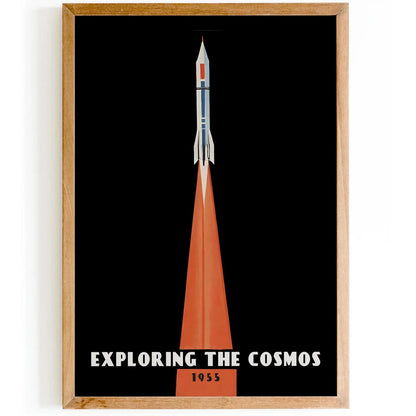 Exploring the Cosmos Vintage Space Poster