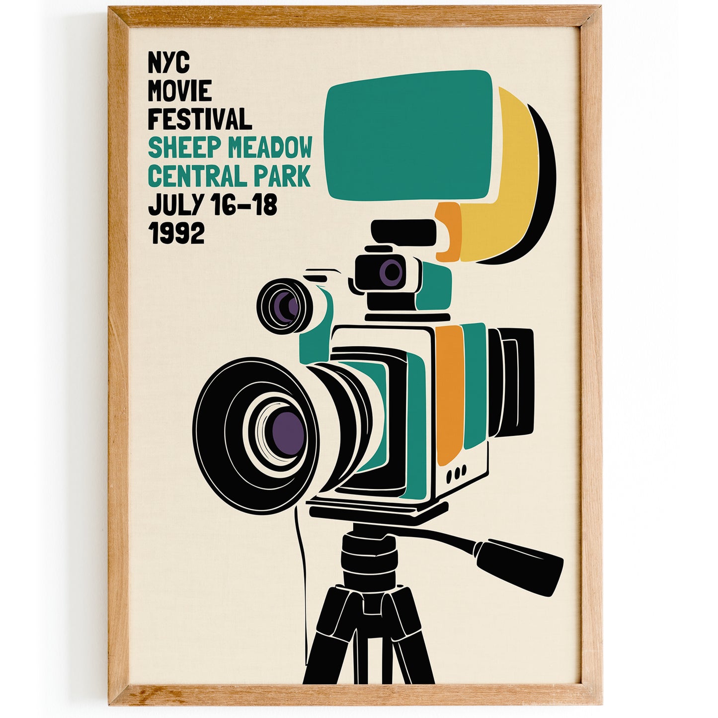 NYC Movie Festival 1992 Retro Poster