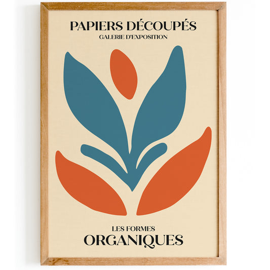 Papiers Decoupes, Les Formes Organiques Abstract Wall Art